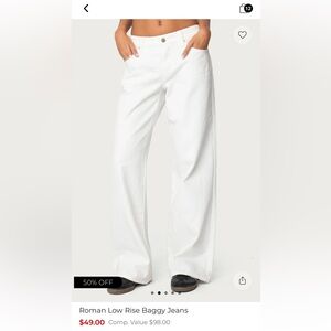 Edikted Roman low rise baggy jeans
